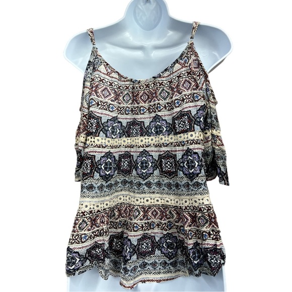 Sz Small California Gypsy Cold Shoulder Boho Blouse NWT - Picture 5 of 7